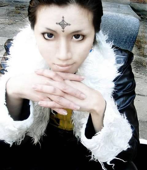 Cosplay福利/库洛洛皮裤拉风美女团长cosplay图片