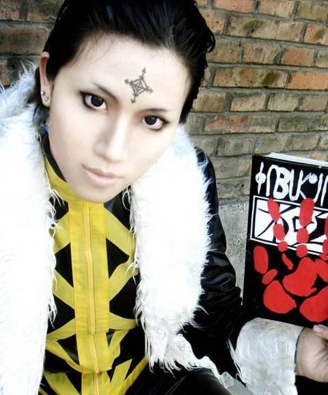 Cosplay福利/库洛洛皮裤拉风美女团长cosplay图片