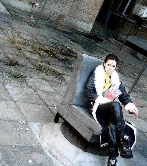 Cosplay福利/库洛洛皮裤拉风美女团长cosplay图片