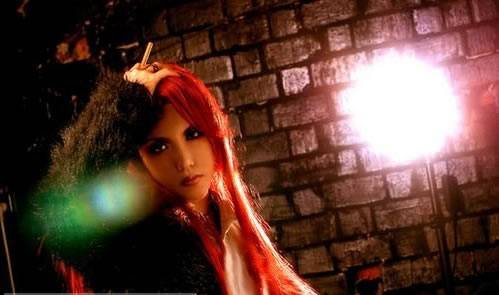 Cosplay福利/该隐＋戒音御姐范美女cosplay图片,衬衣诱惑