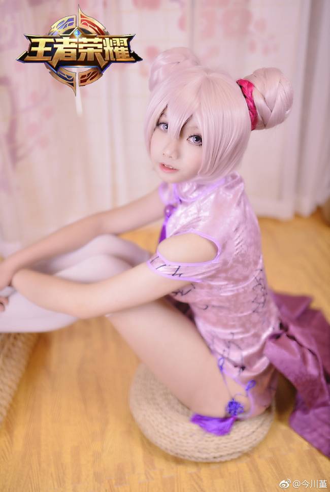 Cosplay福利/王者cos/王者荣耀小乔白丝美腿cosplay图片