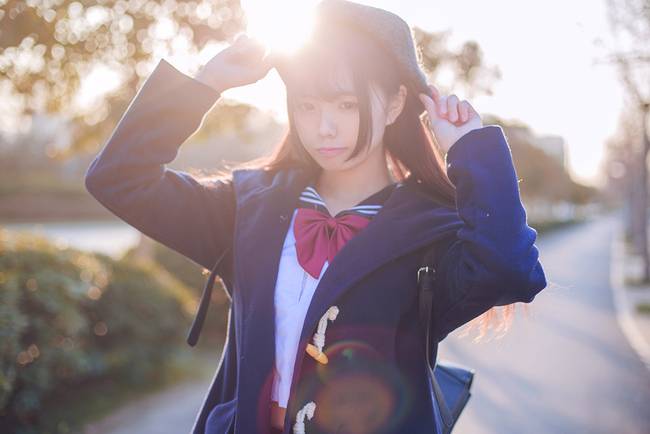 Cosplay福利/元气少女随手拍的制服cosplay唯美图片