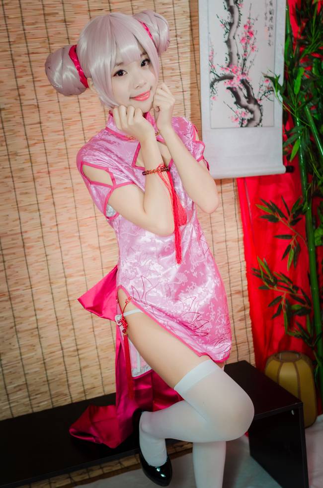 Cosplay福利/王者cos/王者荣耀小乔cosplay美女白丝图
