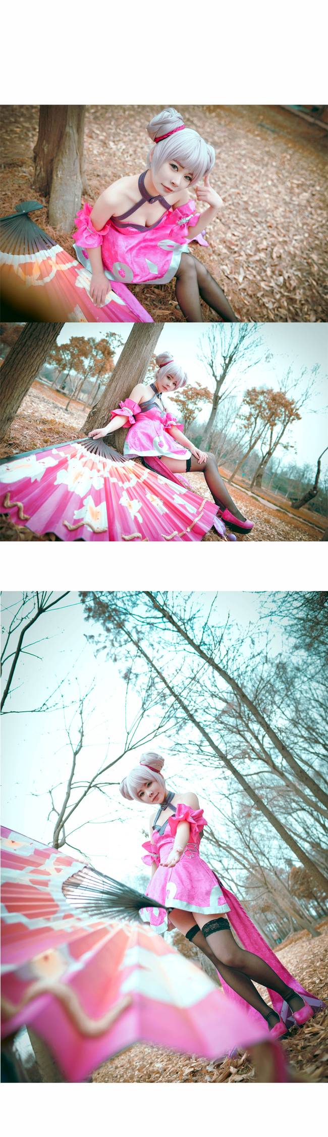 Cosplay福利/王者cos/王者荣耀小乔美腿黑丝cosplay图片