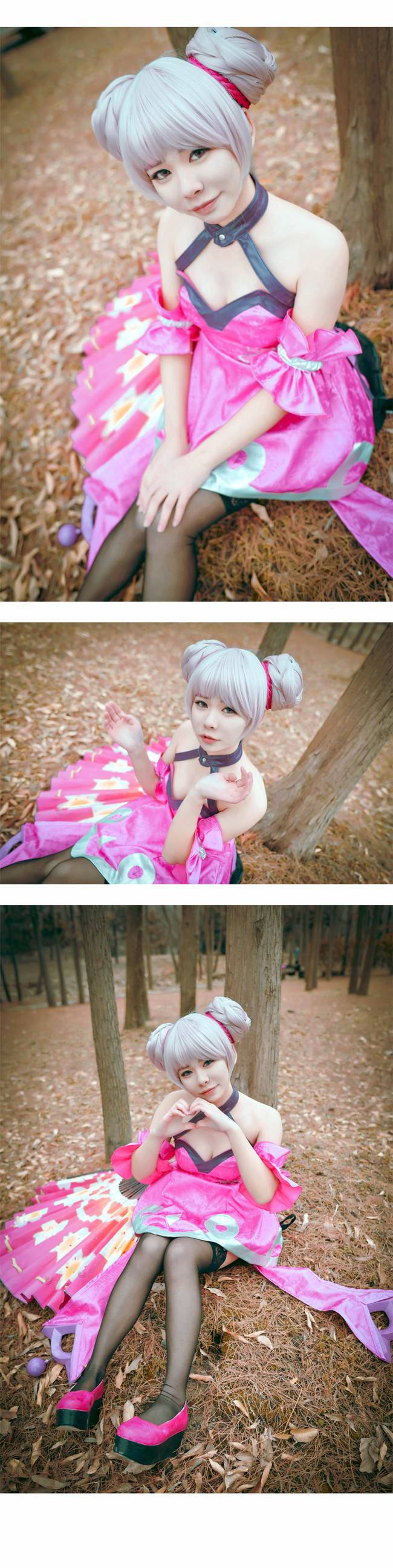 Cosplay福利/王者cos/王者荣耀小乔美腿黑丝cosplay图片