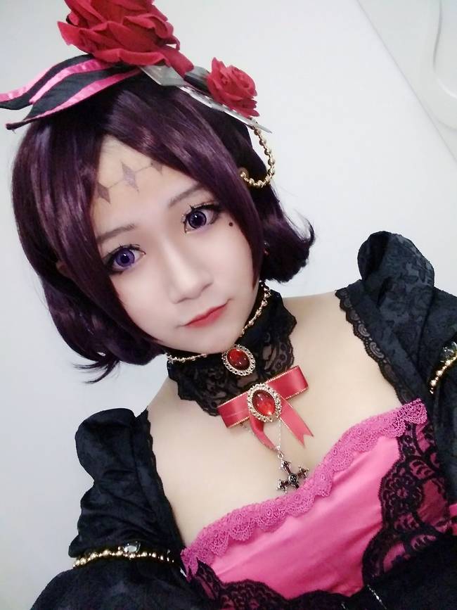 Cosplay福利/王者cos/王者荣耀哥特玫瑰露娜cosplay图片