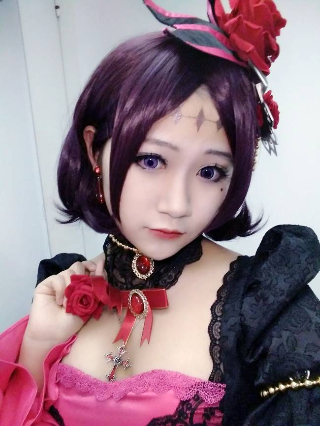 Cosplay福利/王者cos/王者荣耀哥特玫瑰露娜cosplay图片