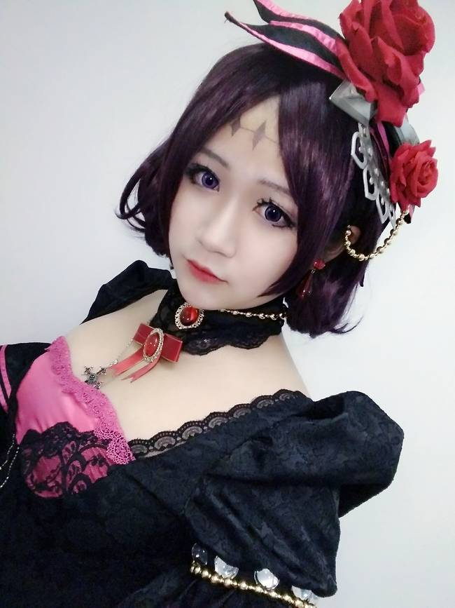 Cosplay福利/王者cos/王者荣耀哥特玫瑰露娜cosplay图片