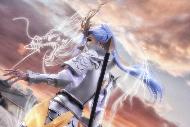 Cosplay福利/王者cos/王者荣耀白龙吟韩信cosplay图集