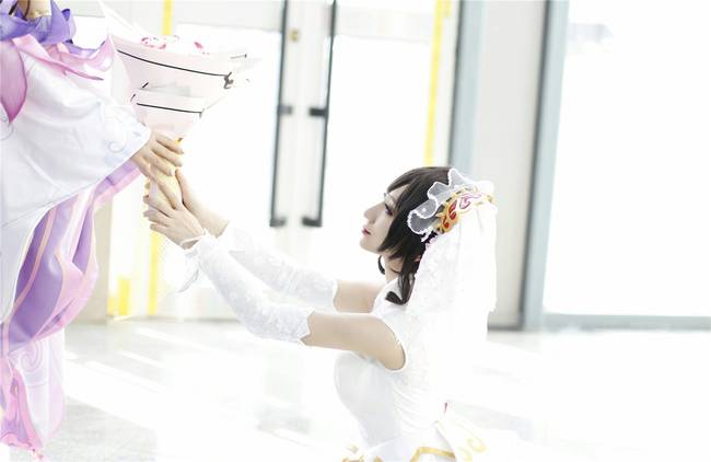 Cosplay福利/王者cos/王者荣耀小乔花嫁cosplay美图