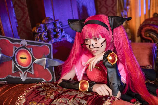 Cosplay福利/王者cos/王者荣耀暗夜萝莉安琪拉cosplay美图