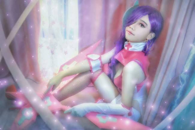 Cosplay福利/王者cos/白皙美少女王者荣耀荆轲cosplay美图