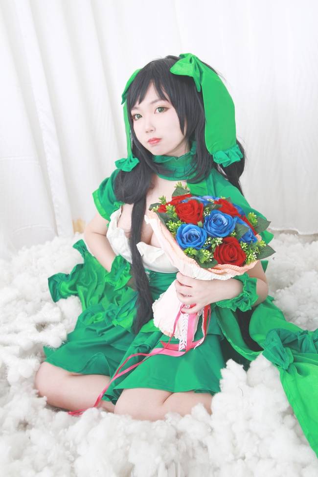 Cosplay福利/王者cos/王者荣耀孙尚香cosplay美女巨乳诱惑