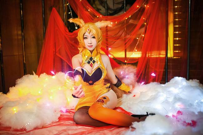 Cosplay福利/王者cos/巨乳美女王者荣耀妲己cosplay私房美图