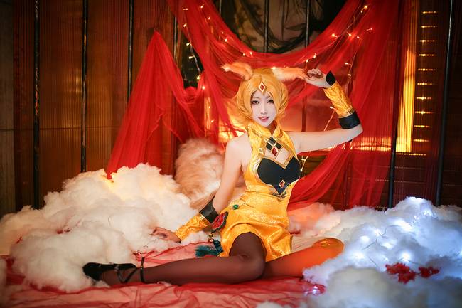 Cosplay福利/王者cos/巨乳美女王者荣耀妲己cosplay私房美图