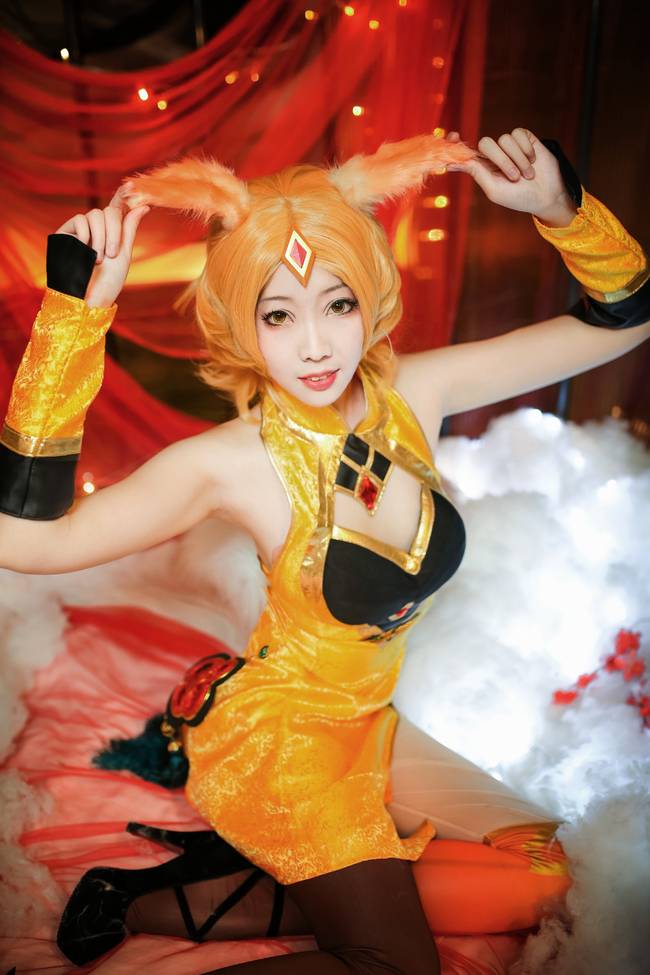 Cosplay福利/王者cos/巨乳美女王者荣耀妲己cosplay私房美图