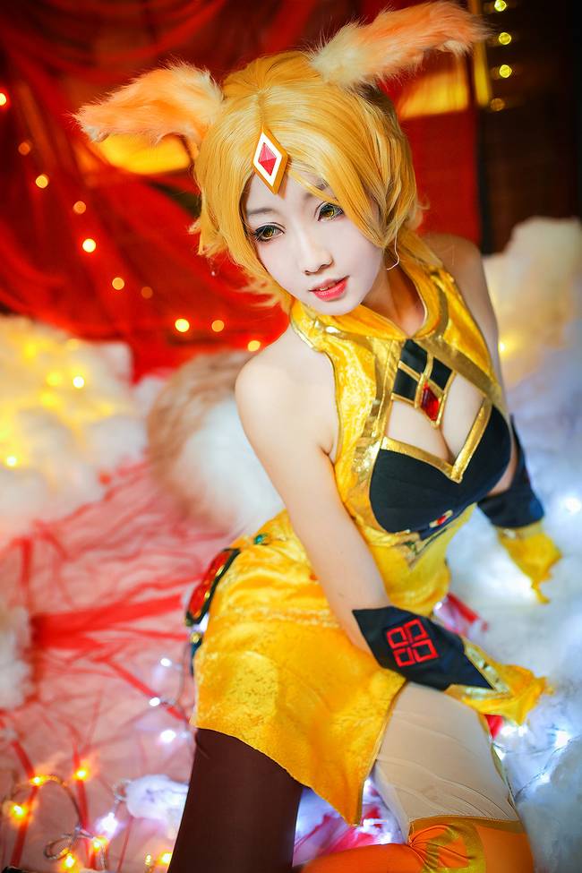 Cosplay福利/王者cos/巨乳美女王者荣耀妲己cosplay私房美图