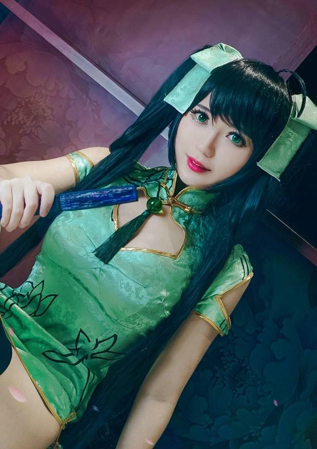 Cosplay福利/王者cos/王者荣耀孙尚香黑丝美腿cosplay图片