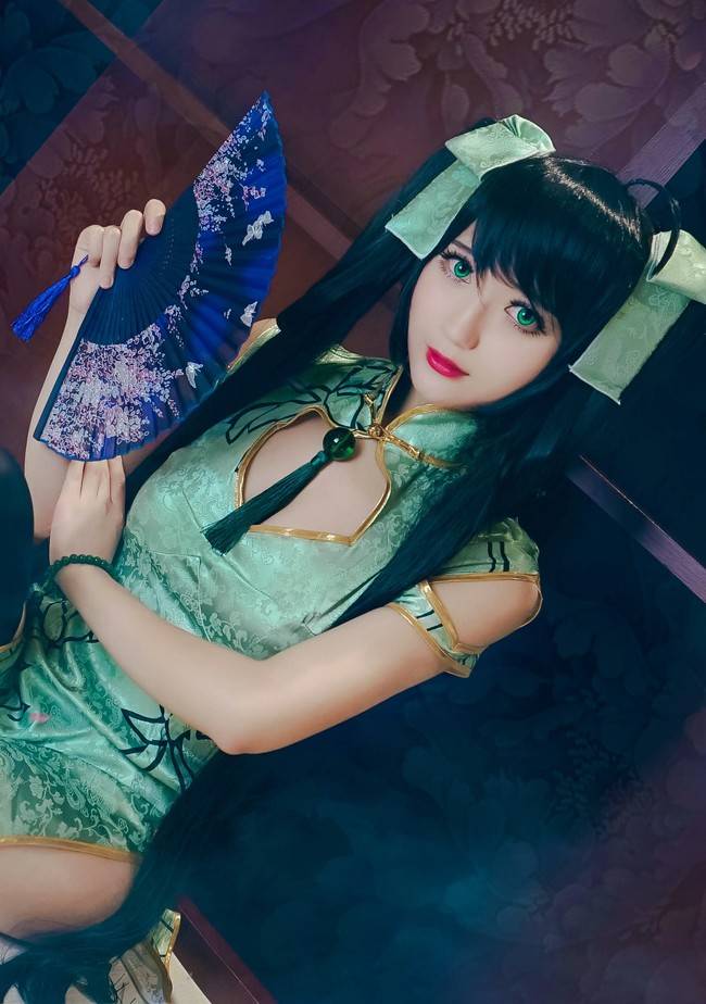 Cosplay福利/王者cos/王者荣耀孙尚香黑丝美腿cosplay图片