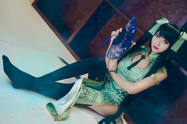 Cosplay福利/王者cos/王者荣耀孙尚香黑丝美腿cosplay图片