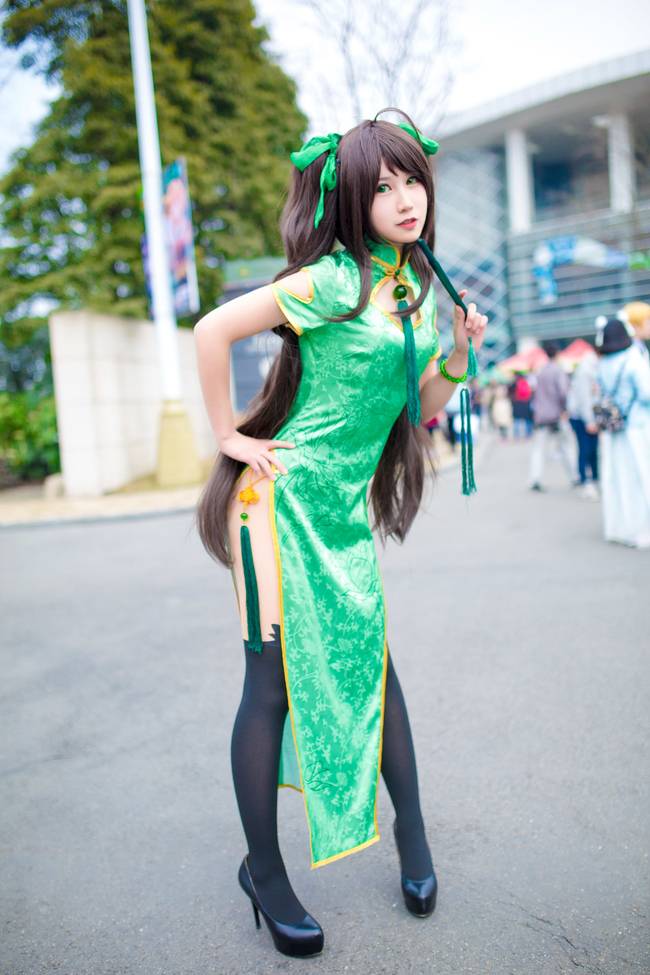 Cosplay福利/王者cos/王者荣耀孙尚香同人旗袍cosplay美图