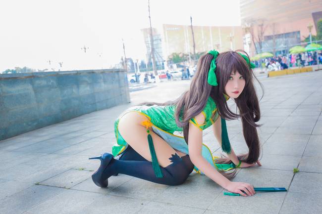 Cosplay福利/王者cos/王者荣耀孙尚香同人旗袍cosplay美图