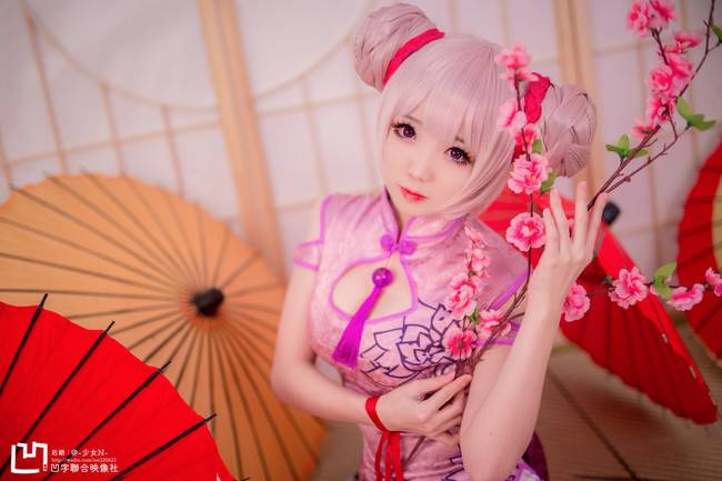 Cosplay福利/王者cos/王者荣耀小乔旗袍白丝cosplay美图