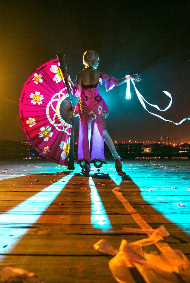 Cosplay福利/王者cos/王者荣耀小乔旗袍白丝cosplay美图