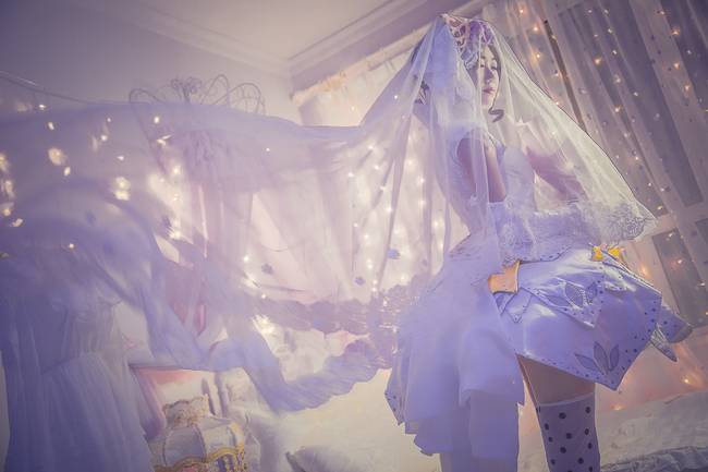 Cosplay福利/王者cos/王者荣耀小乔婚纱唯美cosplay图片