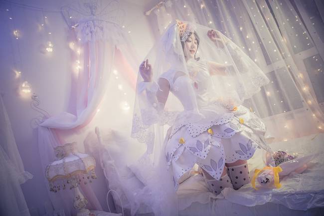 Cosplay福利/王者cos/王者荣耀小乔婚纱唯美cosplay图片