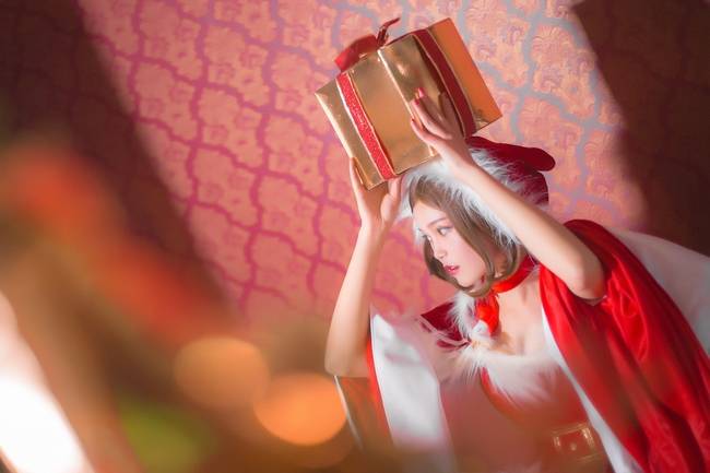 Cosplay福利/王者cos/王者荣耀圣诞貂蝉cosplay唯美图片