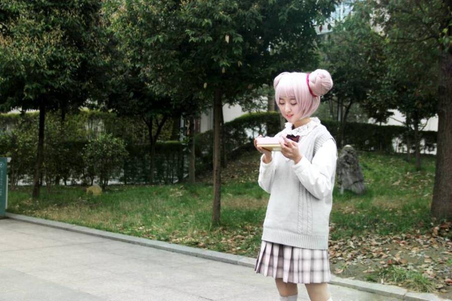 Cosplay福利/学生制服版王者荣耀小乔周瑜cosplay图片