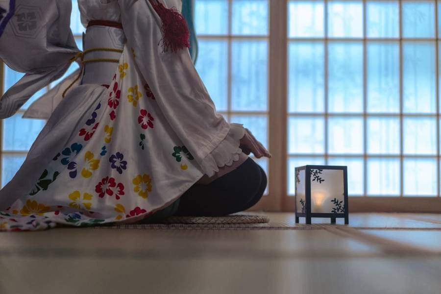 Cosplay福利/VOCALOID奥运miku初音未来和服cosplay图片