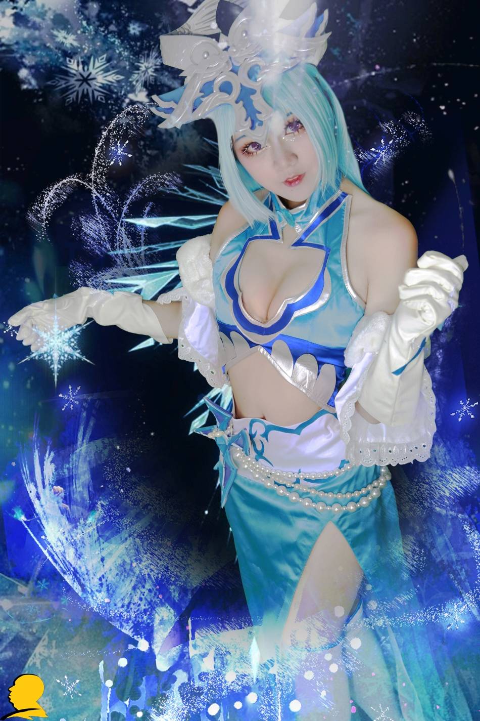 Cosplay福利/王者cos/王者荣耀cosplay冰雪女王王昭君唯美图片