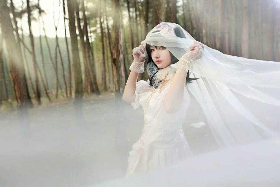 Cosplay福利/lovelive!萌娘矢泽妮可婚纱觉醒cosplay唯美图片