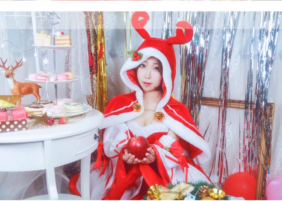 Cosplay福利/王者荣耀圣诞恋歌貂蝉cos唯美图片