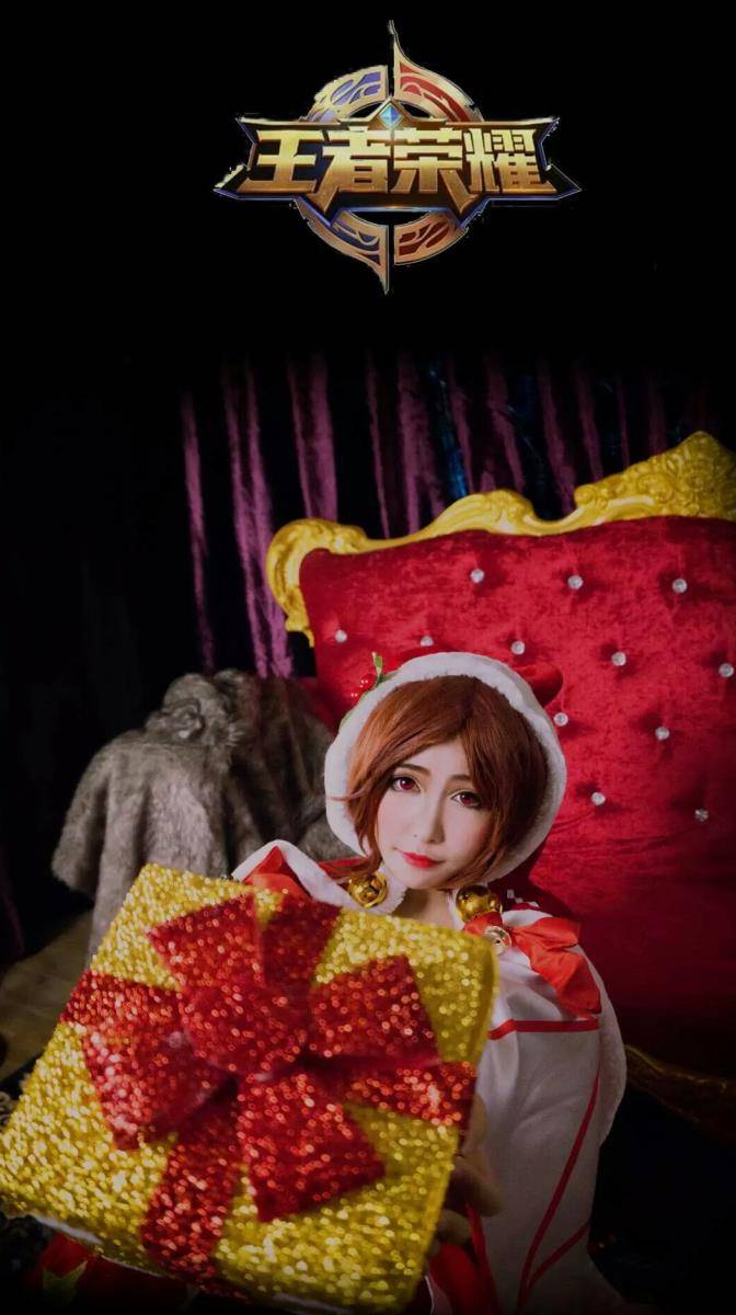 Cosplay福利/王者荣耀圣诞恋歌貂蝉cos美女图片