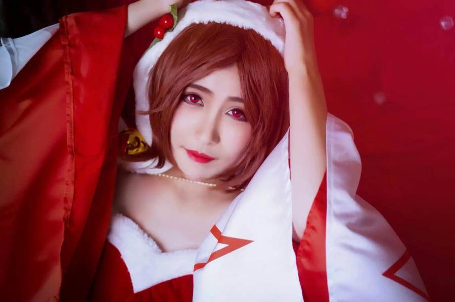 Cosplay福利/王者荣耀圣诞恋歌貂蝉cos美女图片