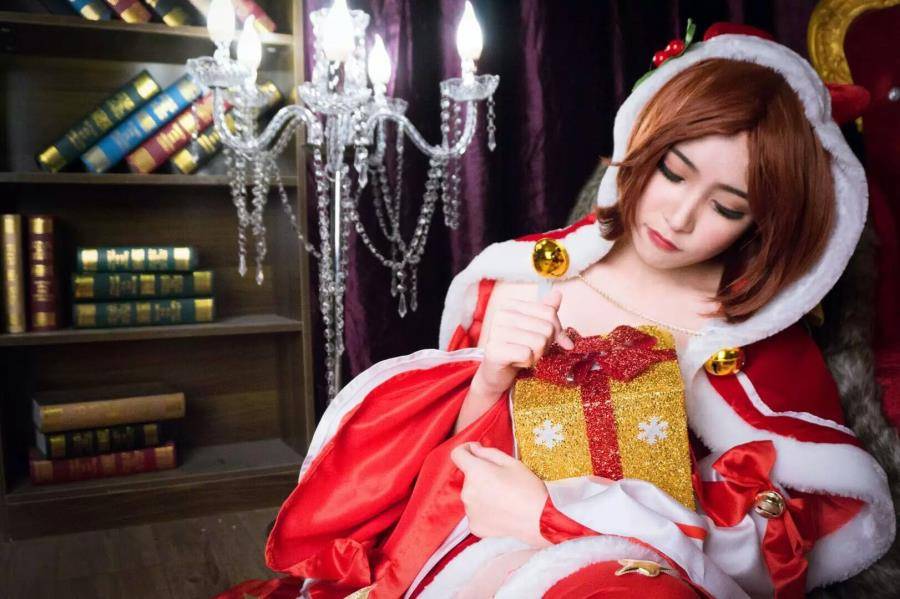 Cosplay福利/王者荣耀圣诞恋歌貂蝉cos美女图片
