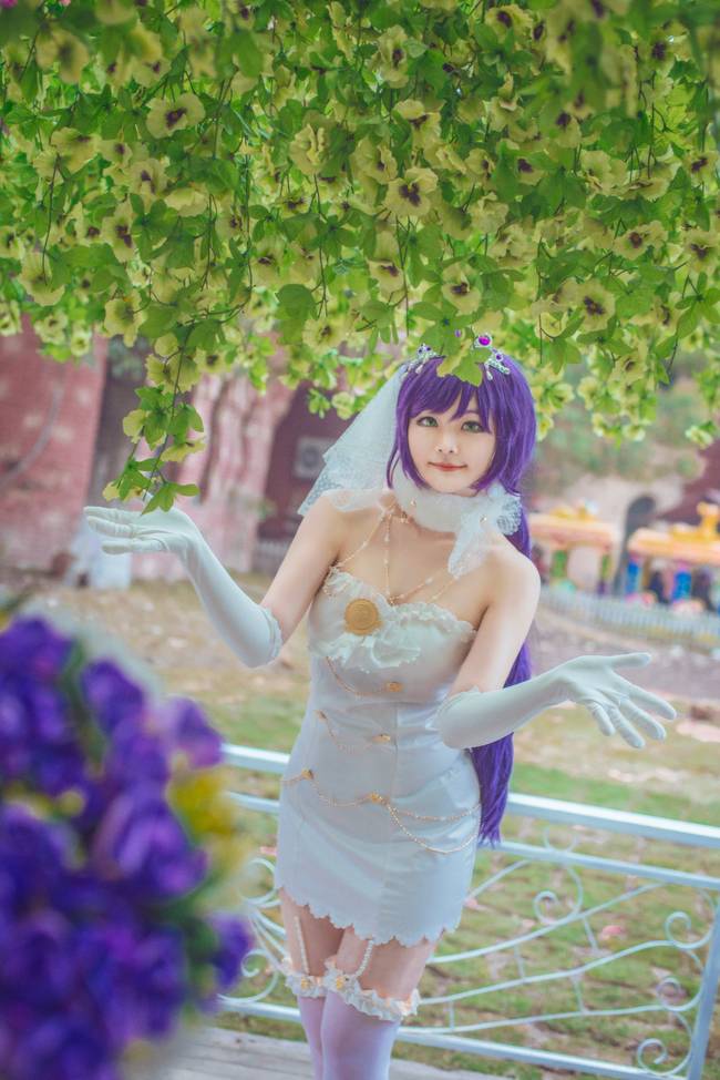 Cosplay福利/lovelive东条希婚纱浪漫唯美cos美女图片