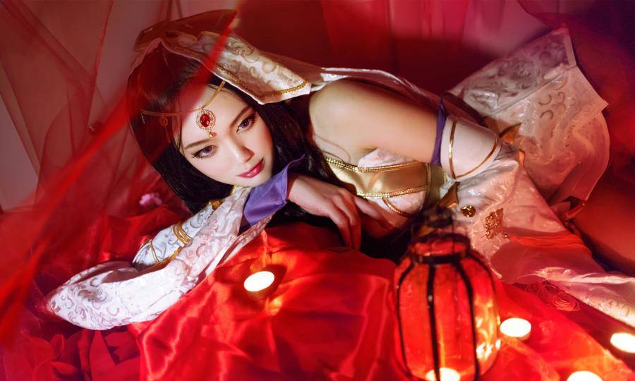 Cosplay福利/王者荣耀异域舞娘风情貂蝉cos美女图片