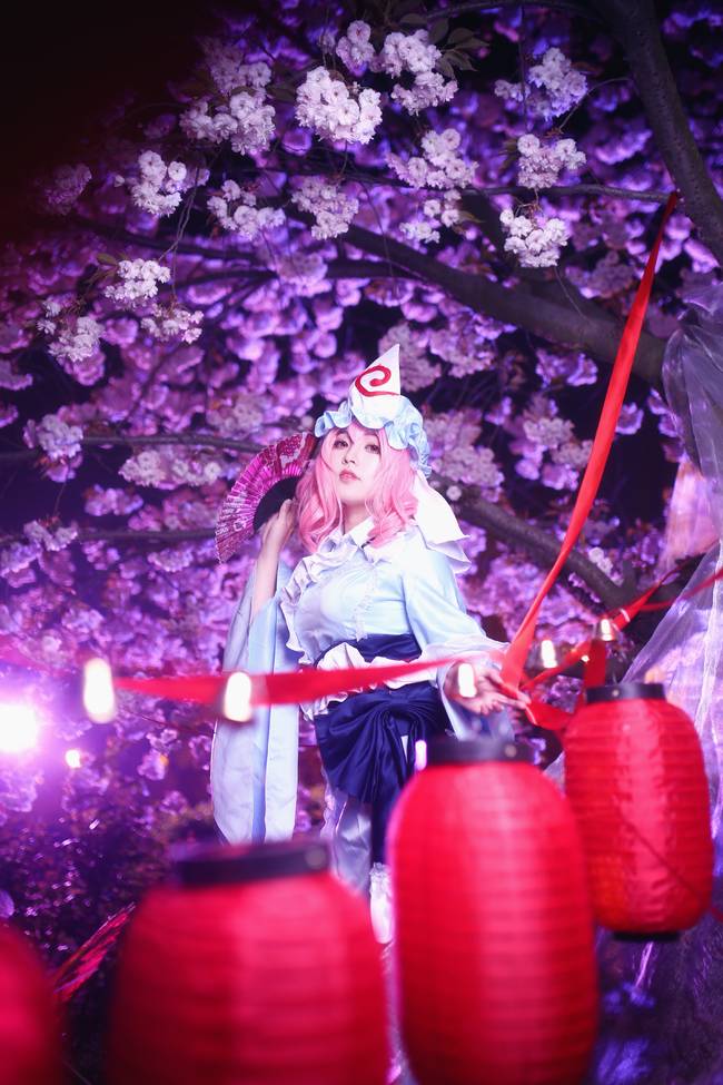 Cosplay福利/东方Project西行寺幽幽子cos美女图片