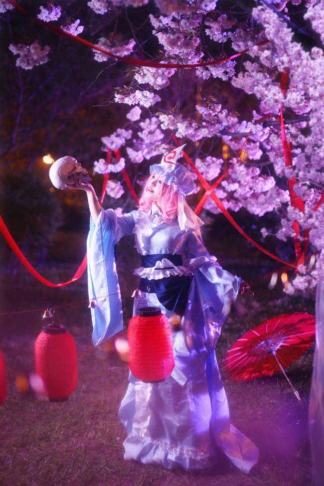 Cosplay福利/东方Project西行寺幽幽子cos美女图片