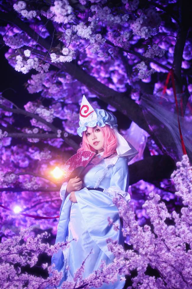 Cosplay福利/东方Project西行寺幽幽子cos美女图片