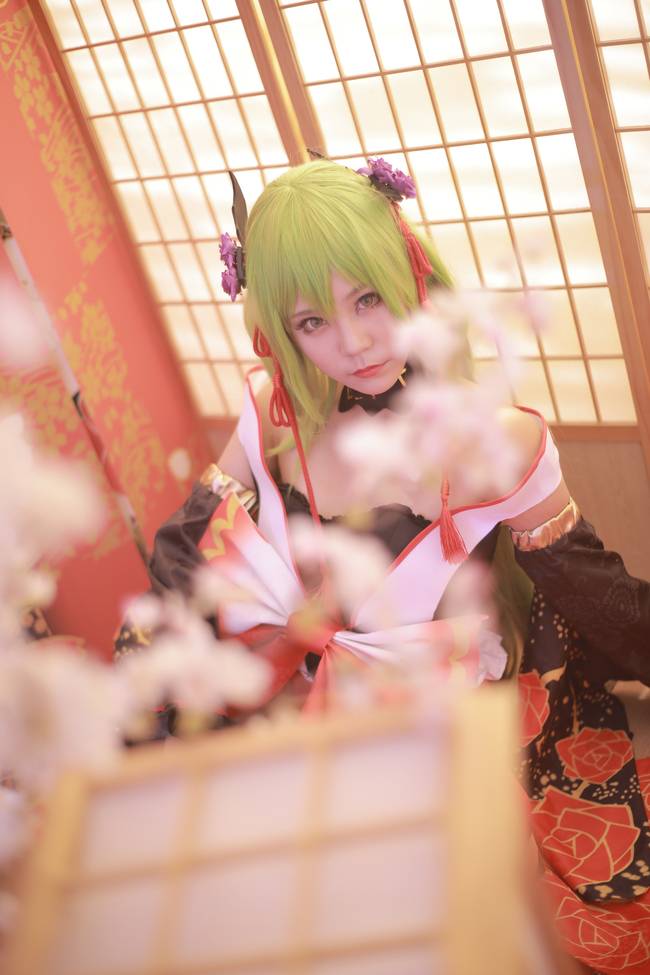 Cosplay福利/CodeGeass反叛的鲁路修C.C.美女花魁cos图片