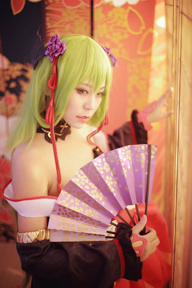Cosplay福利/CodeGeass反叛的鲁路修C.C.美女花魁cos图片