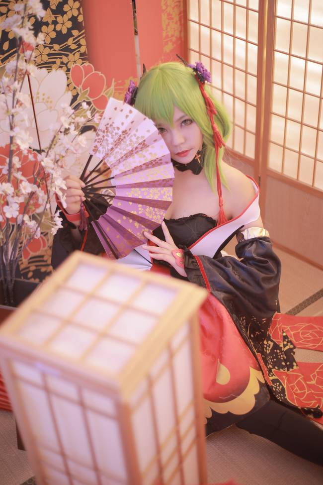 Cosplay福利/CodeGeass反叛的鲁路修C.C.美女花魁cos图片