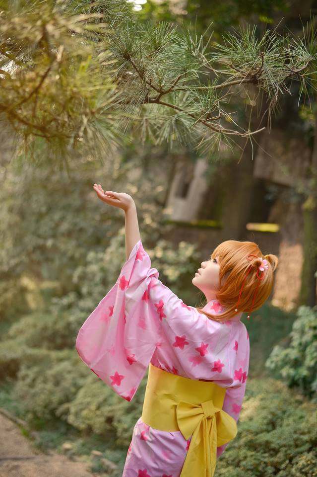 Cosplay福利/日系动漫魔卡少女小樱和服唯美COS图片