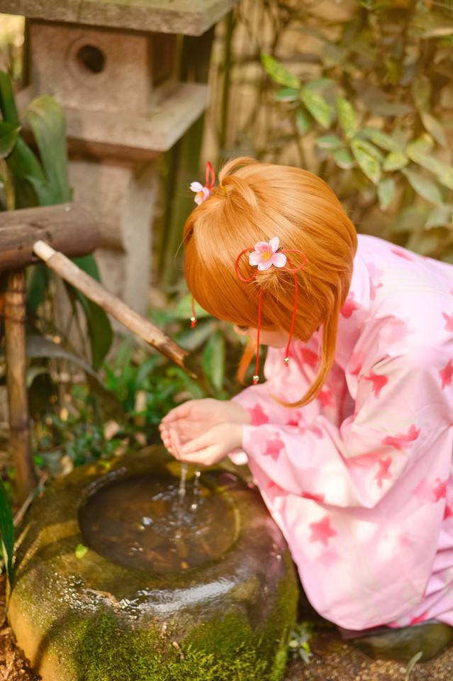 Cosplay福利/日系动漫魔卡少女小樱和服唯美COS图片