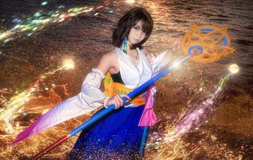 Cosplay福利/神还原最终幻想萌妹尤娜唯美cosplay美女写真
